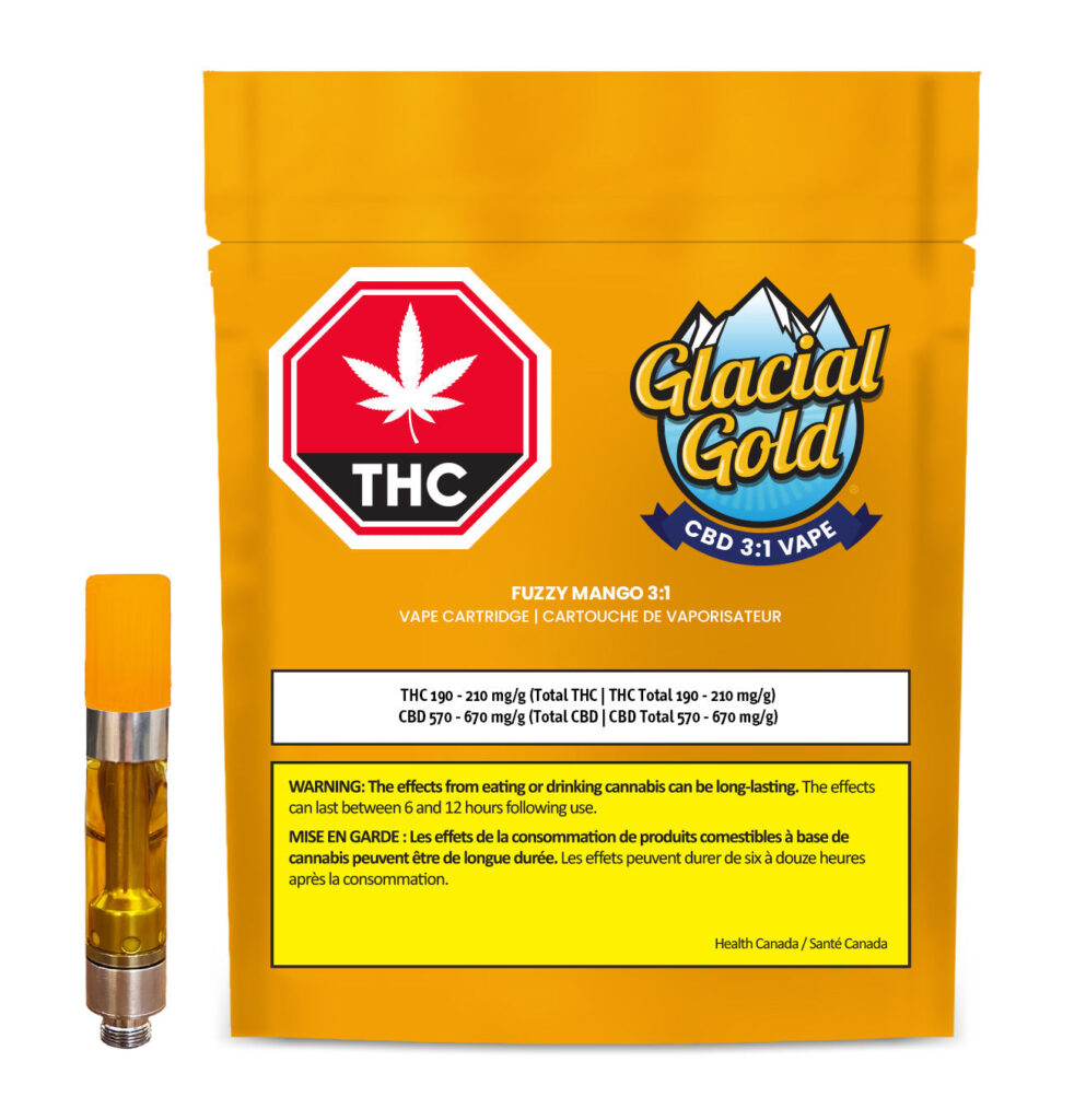 Cbd 3:1 Fuzzy Mango Vape Cartridge — BC Cannabis Home
