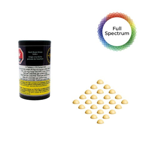 Hash Rosin Drops Indica V2 25 X 10Mg — BC Cannabis Home