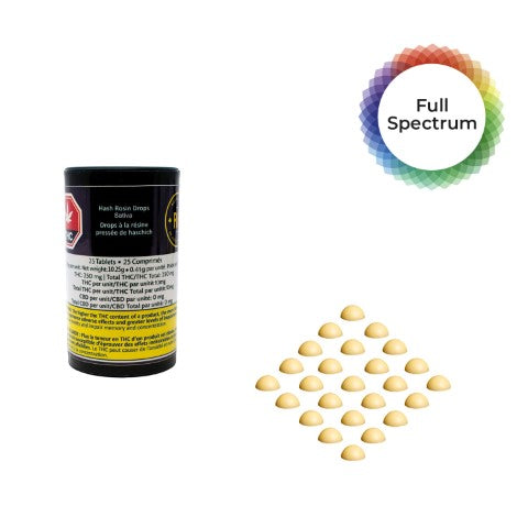 Hash Rosin Drops Sativa V2 25 X 10Mg — BC Cannabis Home