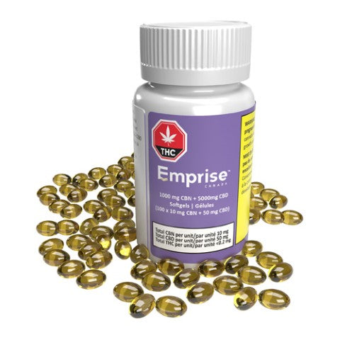 1000 Mg Cbn + 5000Mg Cbd Softgels — BC Cannabis Home