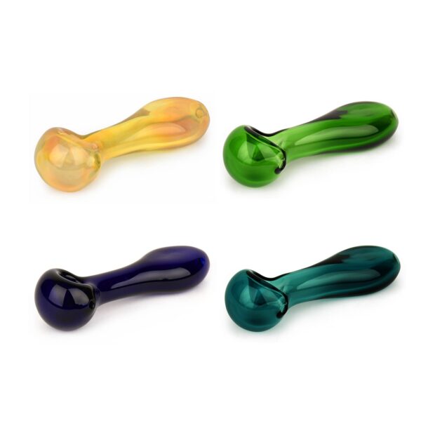 4.25" Bongjour! Flatty Hand Pipe Assorted Colours — BC Cannabis Home