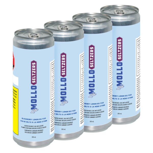 Blackberry Lemon Seltzer 4-Pack — BC Cannabis Home
